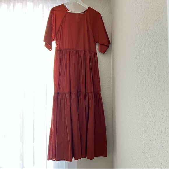 Christy Dawn Theo Dress in Rust - Picture 2 of 6